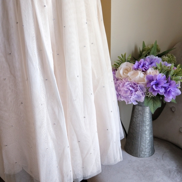 🍒NWT🍒 TED BAKER LANGLEY GLITTERING TULLE SKIRT - Picture 6 of 10